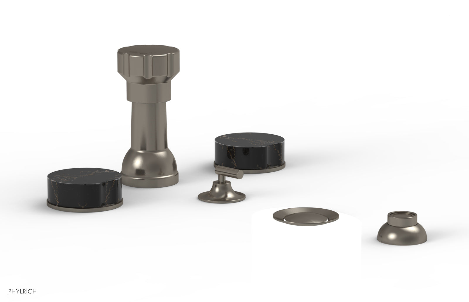 CIRC - Four Hole Bidet Set - Marble Handles 250-62