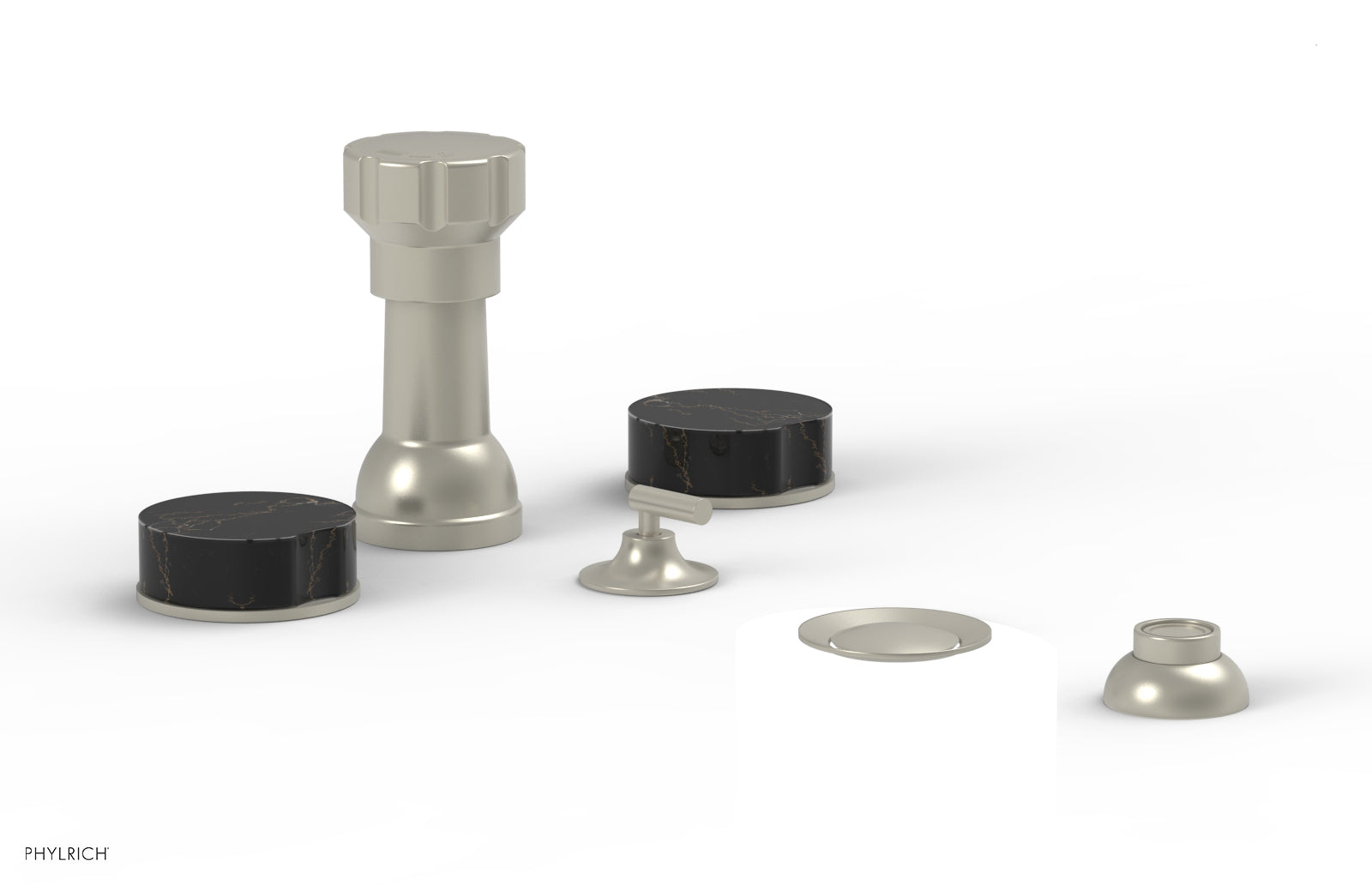 CIRC - Four Hole Bidet Set - Marble Handles 250-62