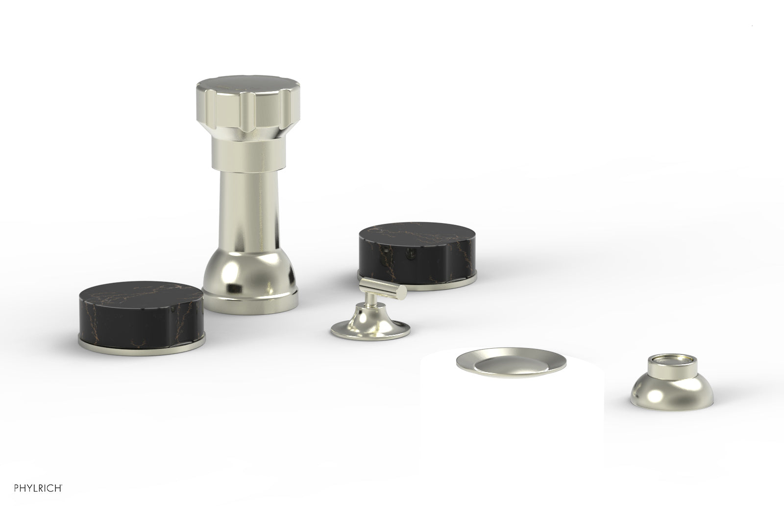 CIRC - Four Hole Bidet Set - Marble Handles 250-62