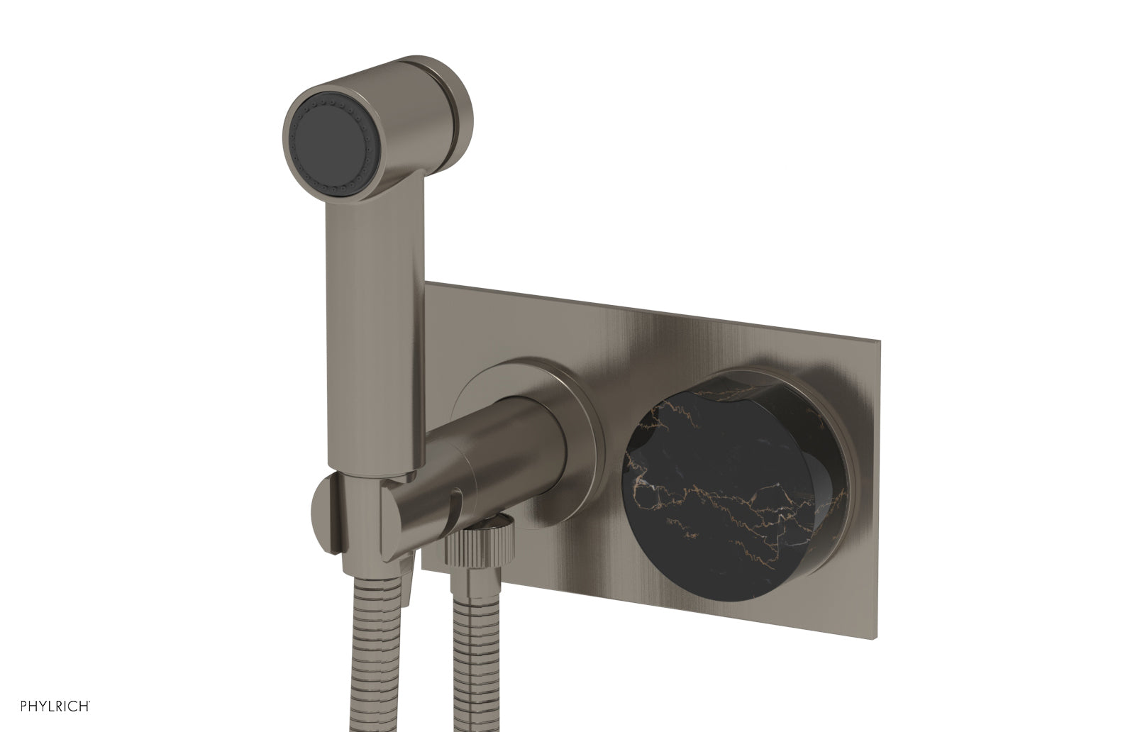 CIRC - Wall Mounted Bidet, Marble Handle 250-66