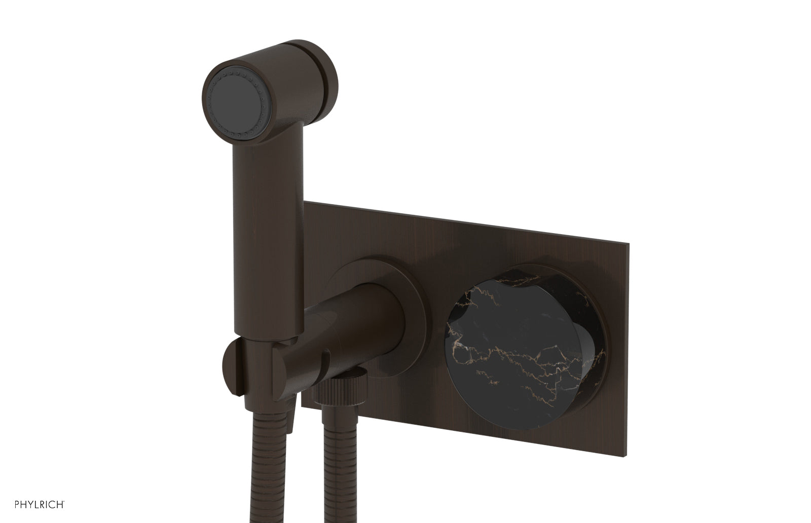 CIRC - Wall Mounted Bidet, Marble Handle 250-66