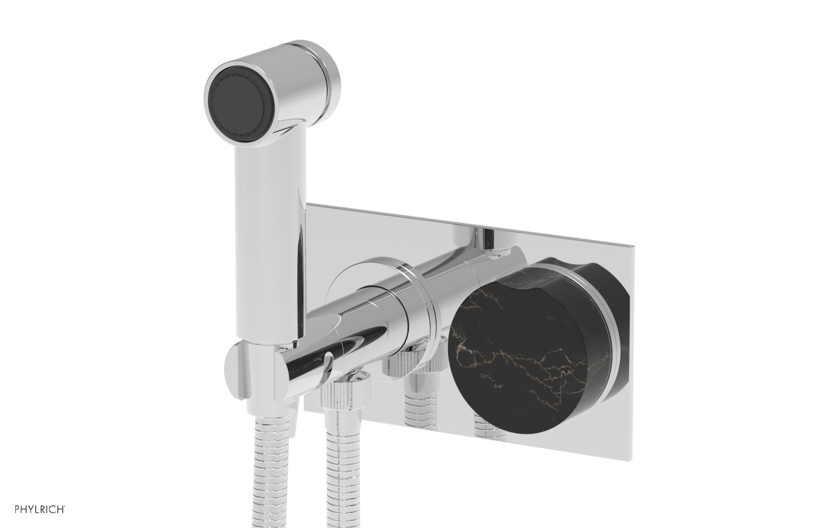 CIRC - Wall Mounted Bidet, Marble Handle 250-66