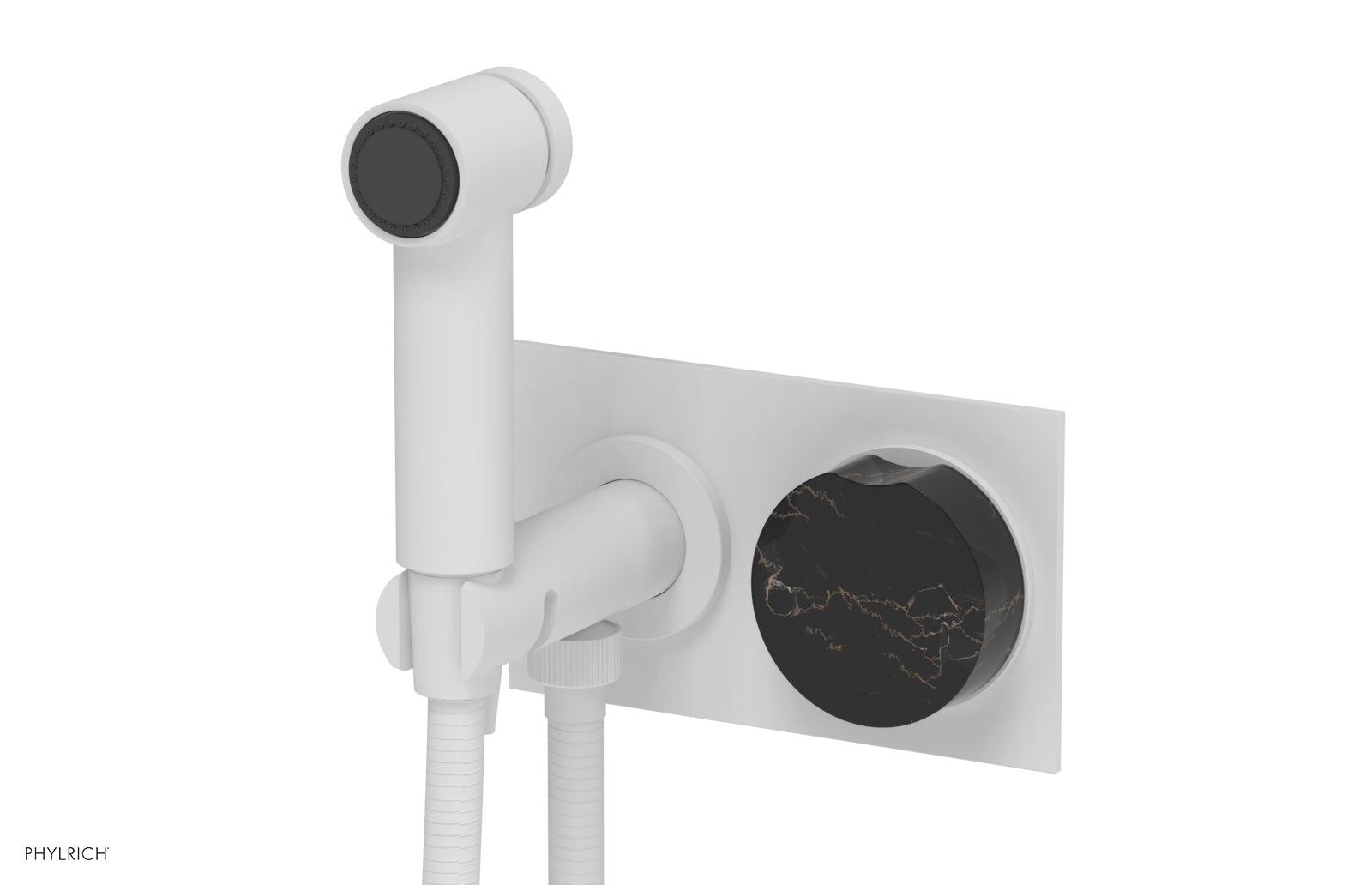 CIRC - Wall Mounted Bidet, Marble Handle 250-66