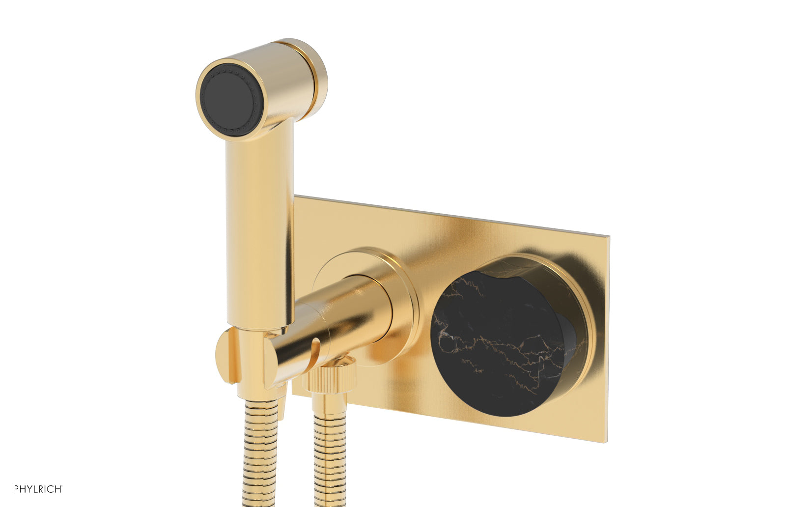 CIRC - Wall Mounted Bidet, Marble Handle 250-66