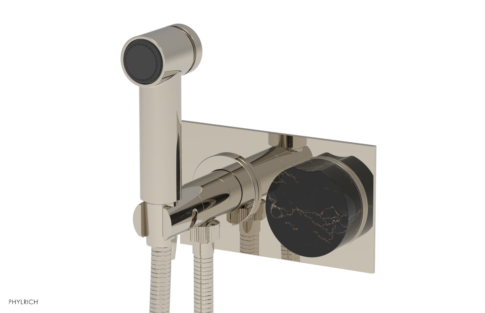 CIRC - Wall Mounted Bidet, Marble Handle 250-66