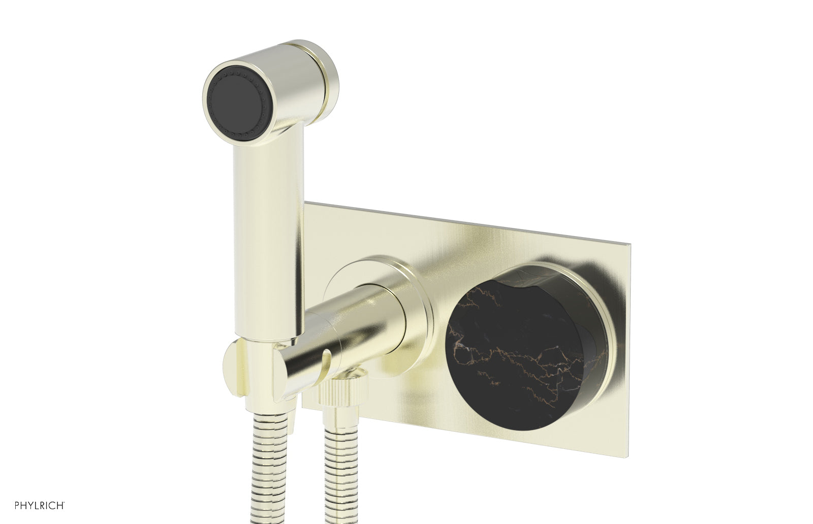 CIRC - Wall Mounted Bidet, Marble Handle 250-66