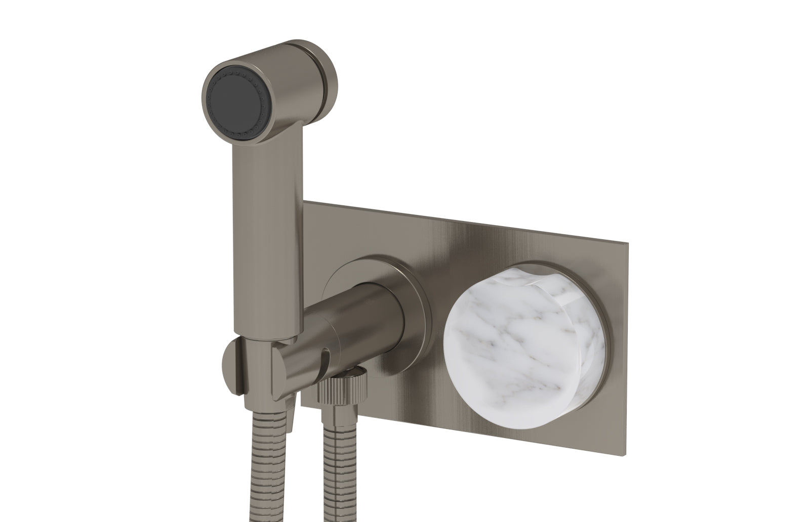 CIRC - Wall Mounted Bidet, Marble Handle 250-66