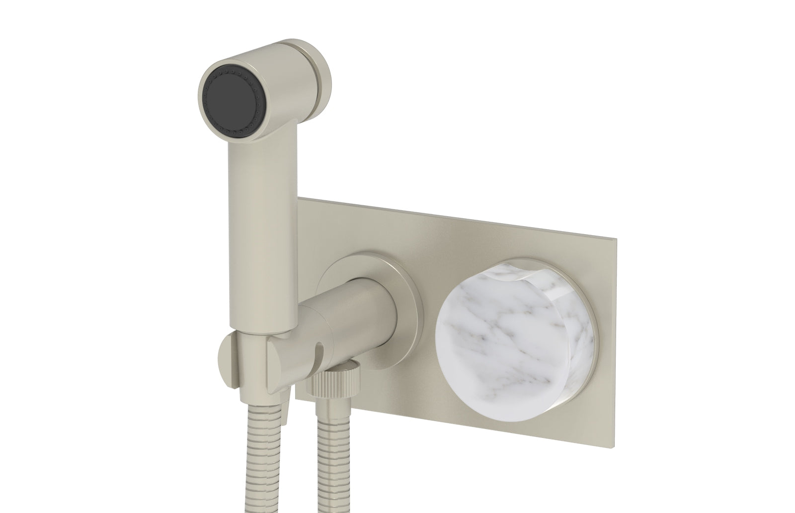 CIRC - Wall Mounted Bidet, Marble Handle 250-66