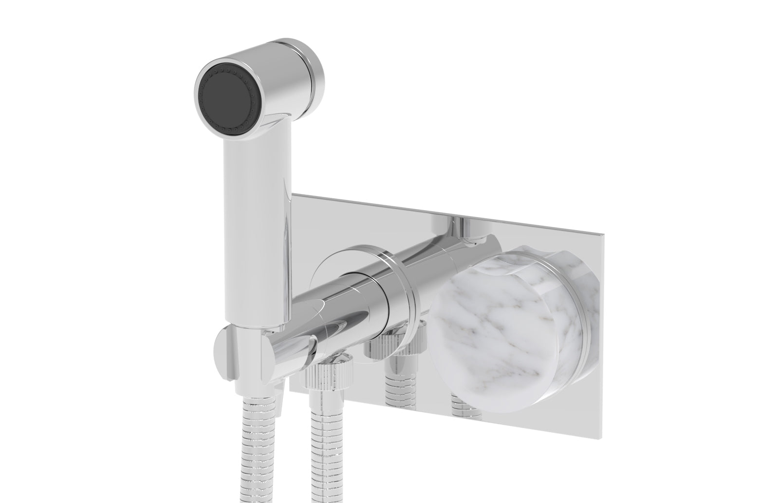 CIRC - Wall Mounted Bidet, Marble Handle 250-66