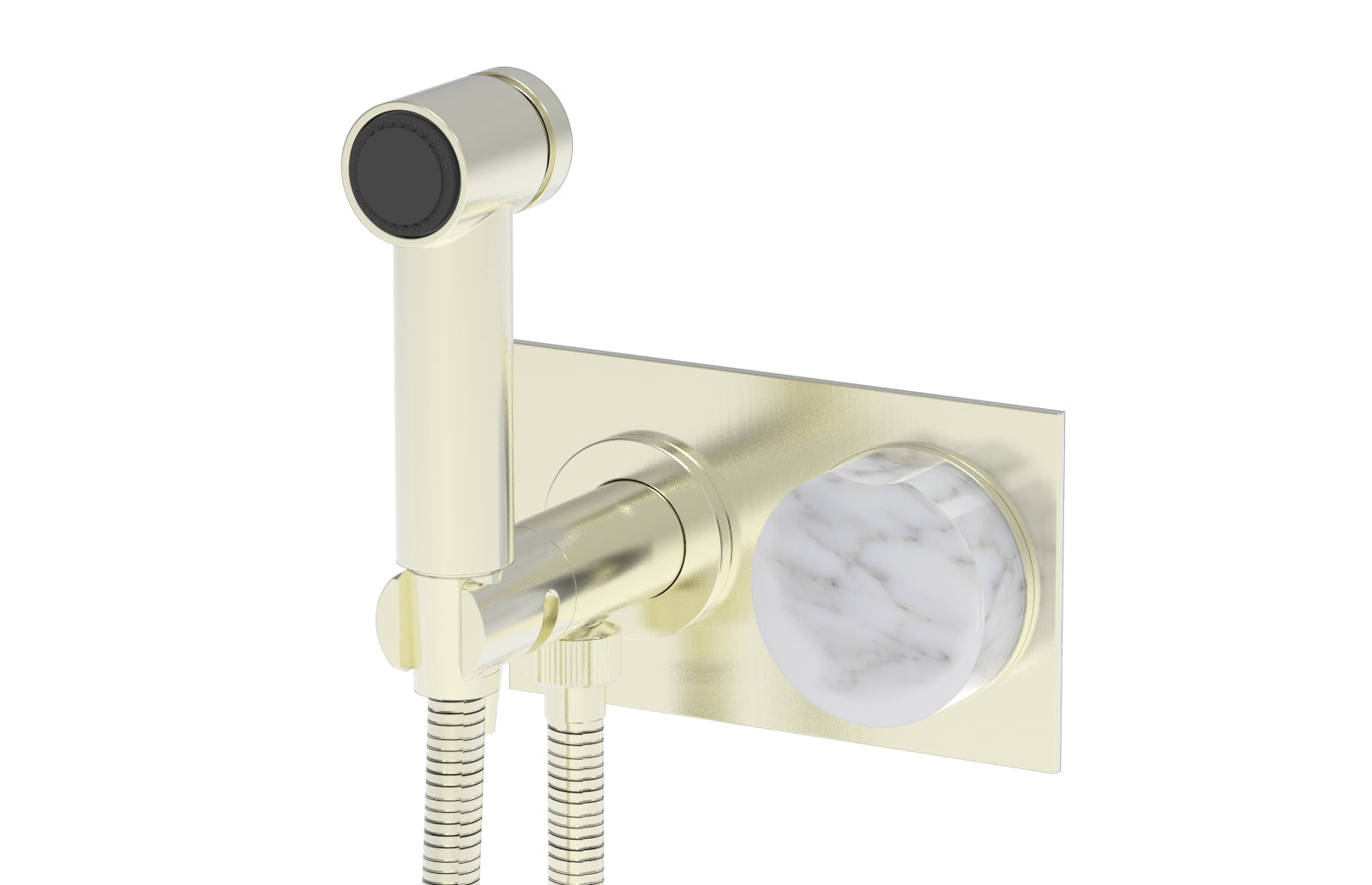 CIRC - Wall Mounted Bidet, Marble Handle 250-66
