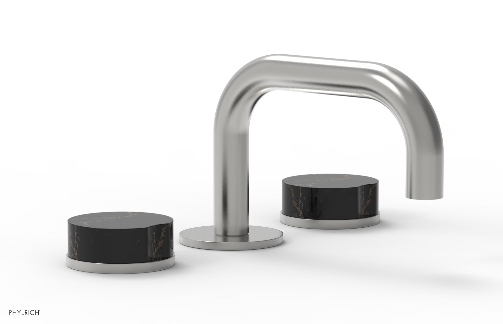 CIRC - Widespread Faucet - Low Spout, Marble Handles 250L-03