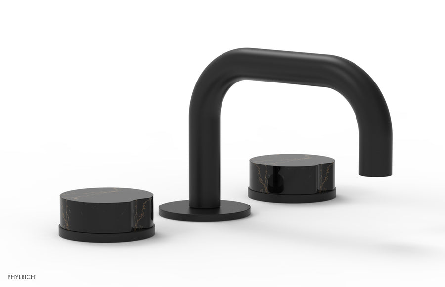 CIRC - Widespread Faucet - Low Spout, Marble Handles 250L-03