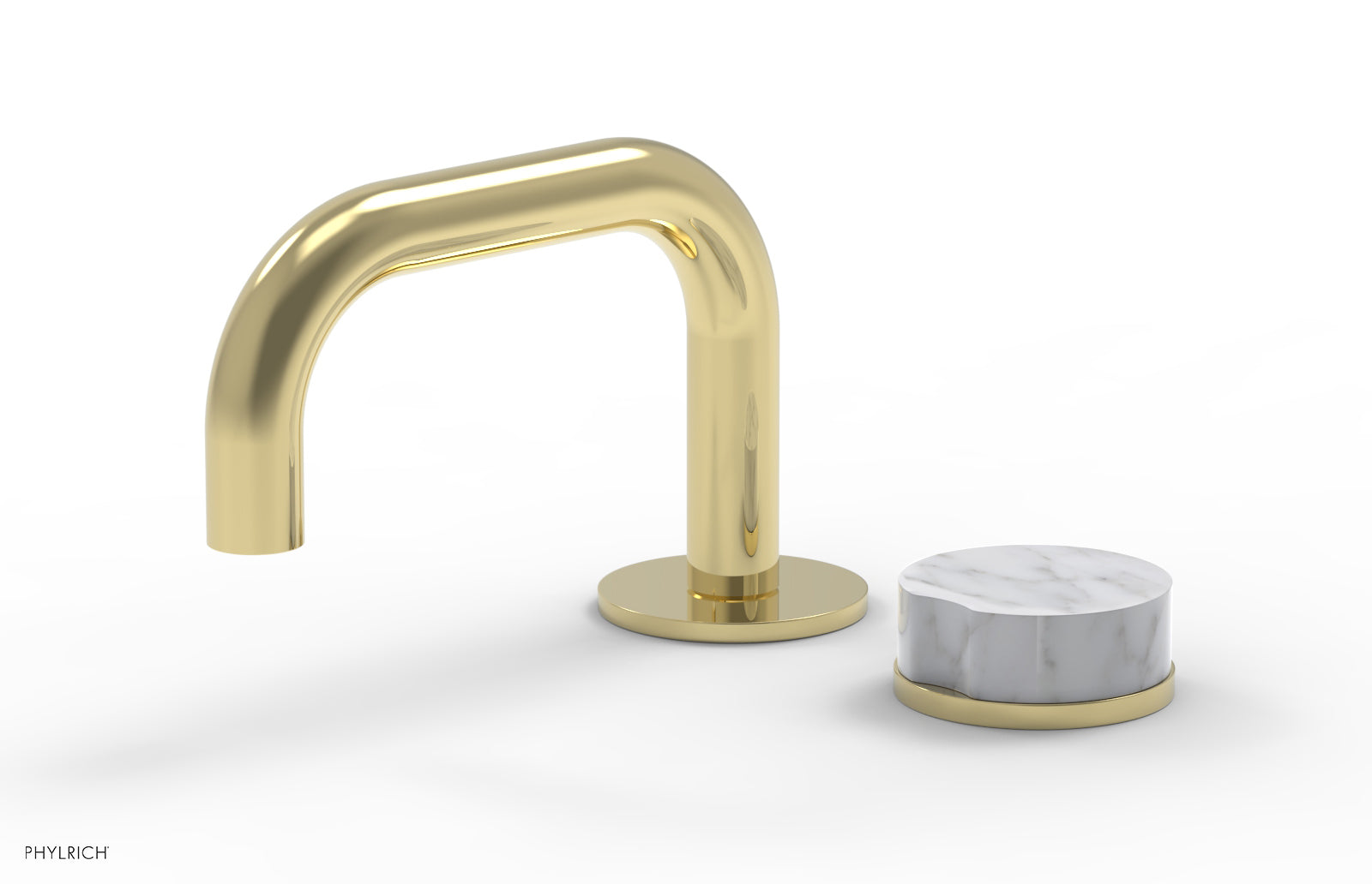 CIRC - Single Handle Faucet - Low Spout, Marble Handle 250L-06