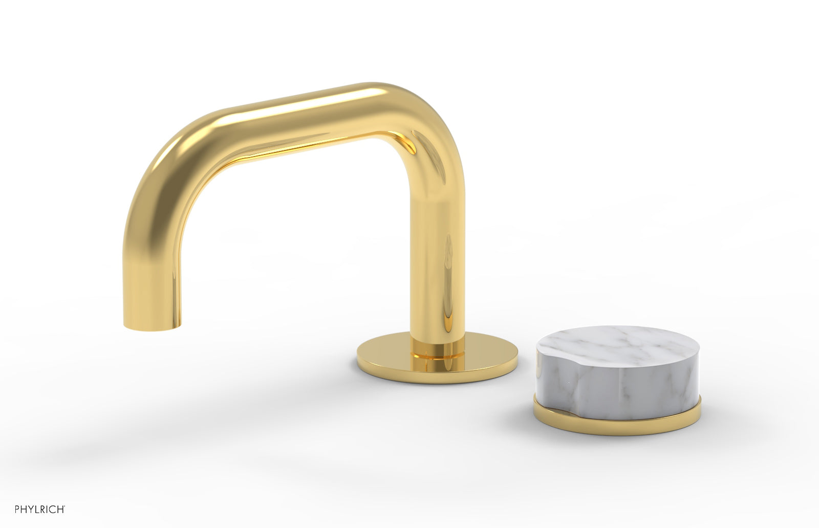 CIRC - Single Handle Faucet - Low Spout, Marble Handle 250L-06