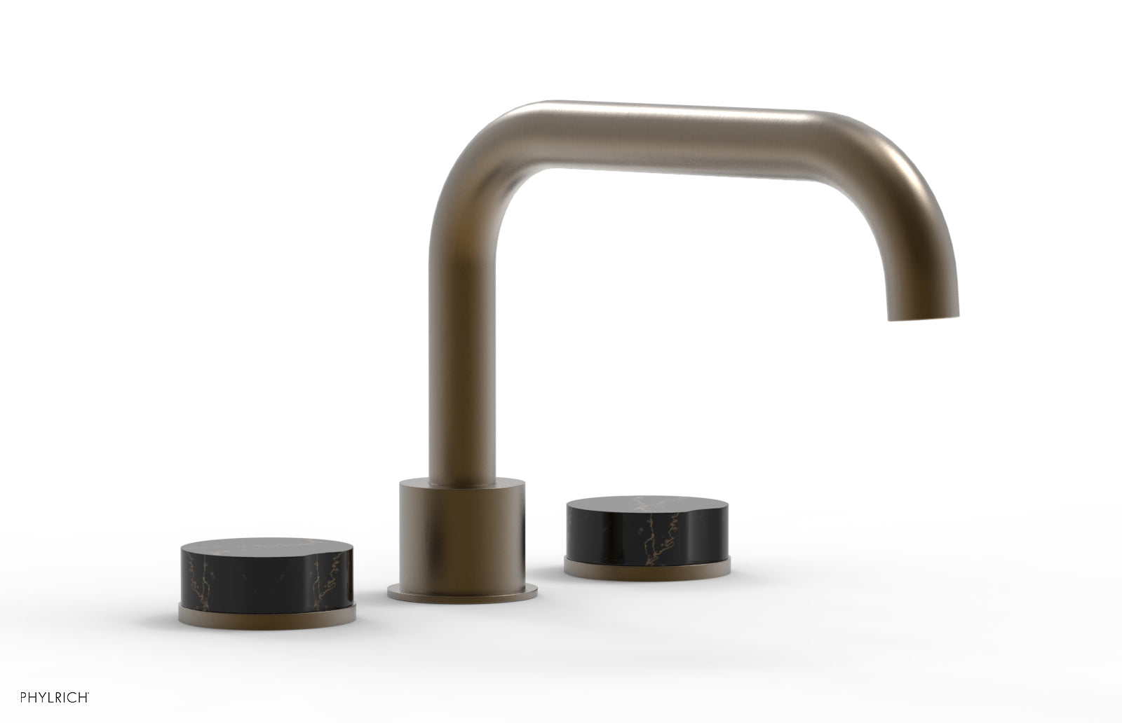 CIRC - Deck Tub Set - Low Spout Marble Handles 250L-42