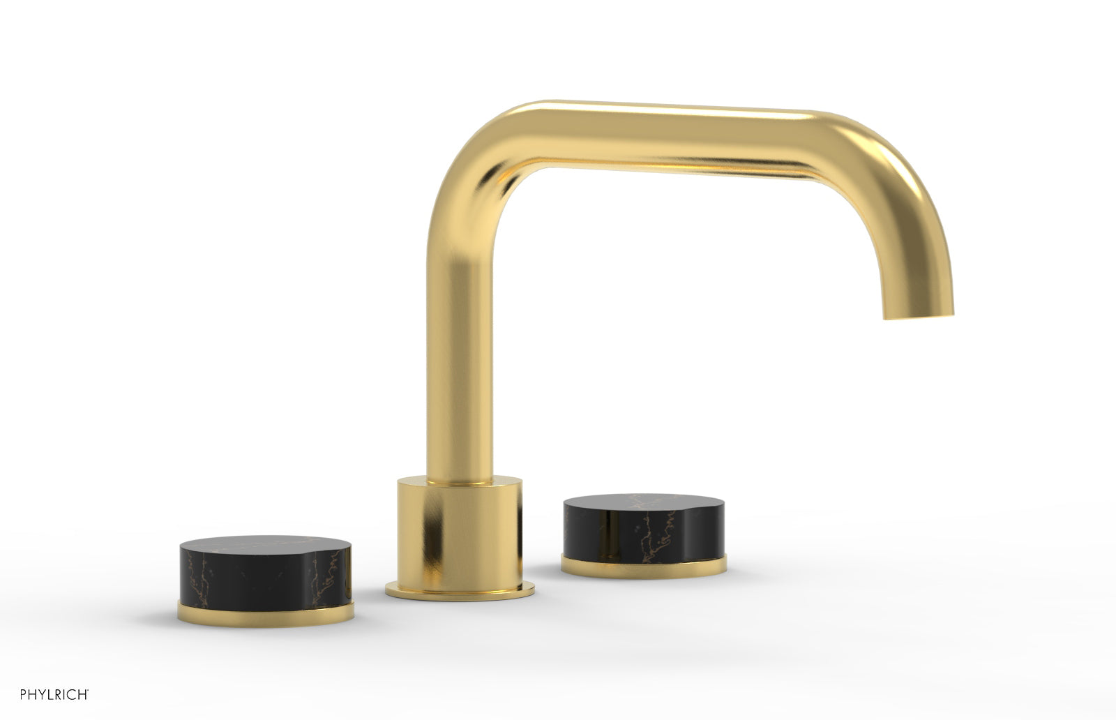 CIRC - Deck Tub Set - Low Spout Marble Handles 250L-42