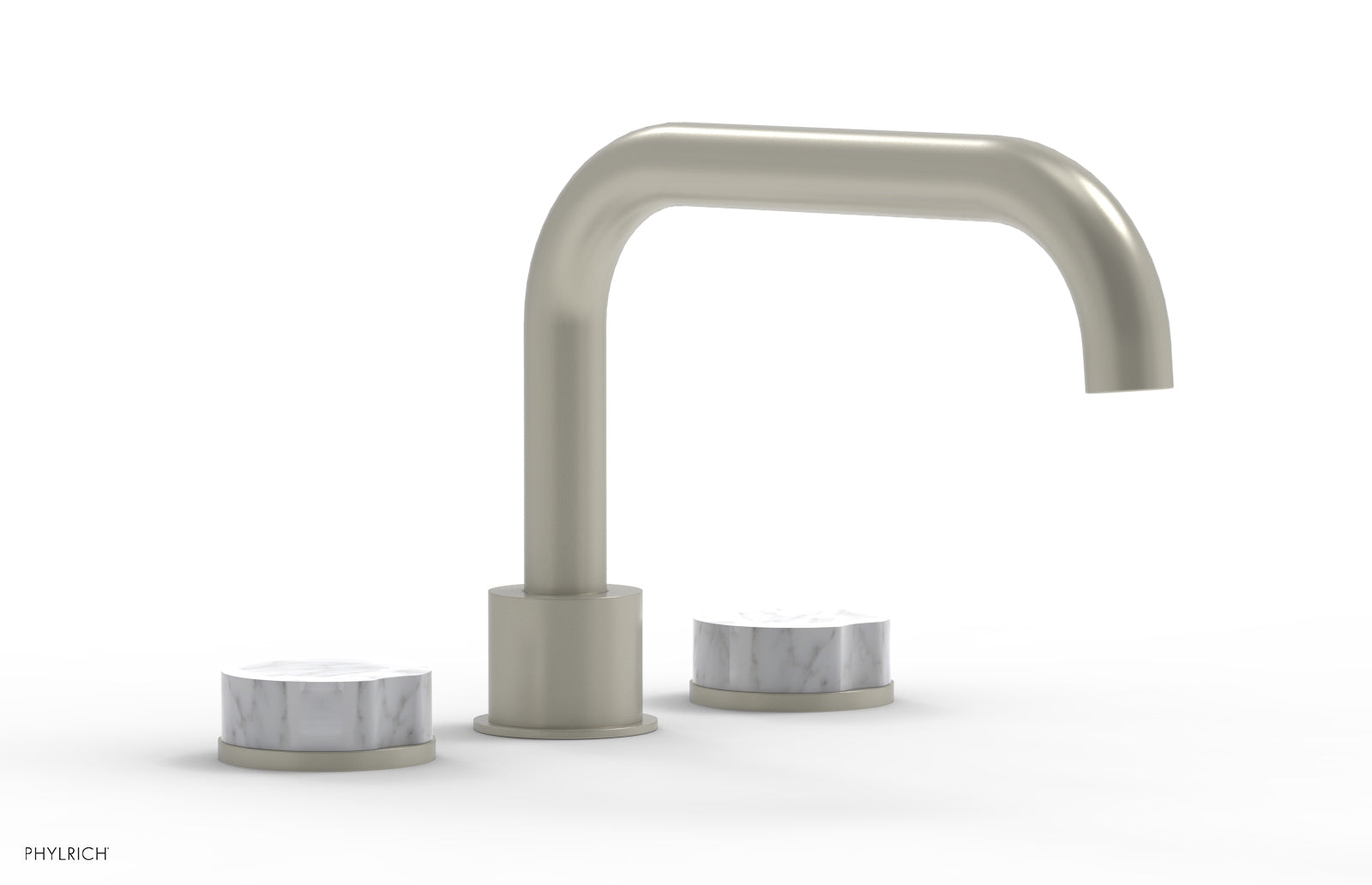 CIRC - Deck Tub Set - Low Spout Marble Handles 250L-42