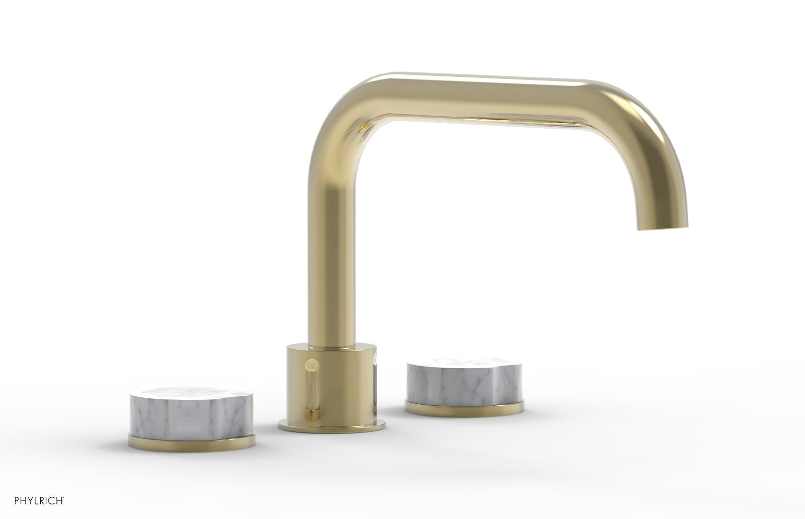 CIRC - Deck Tub Set - Low Spout Marble Handles 250L-42