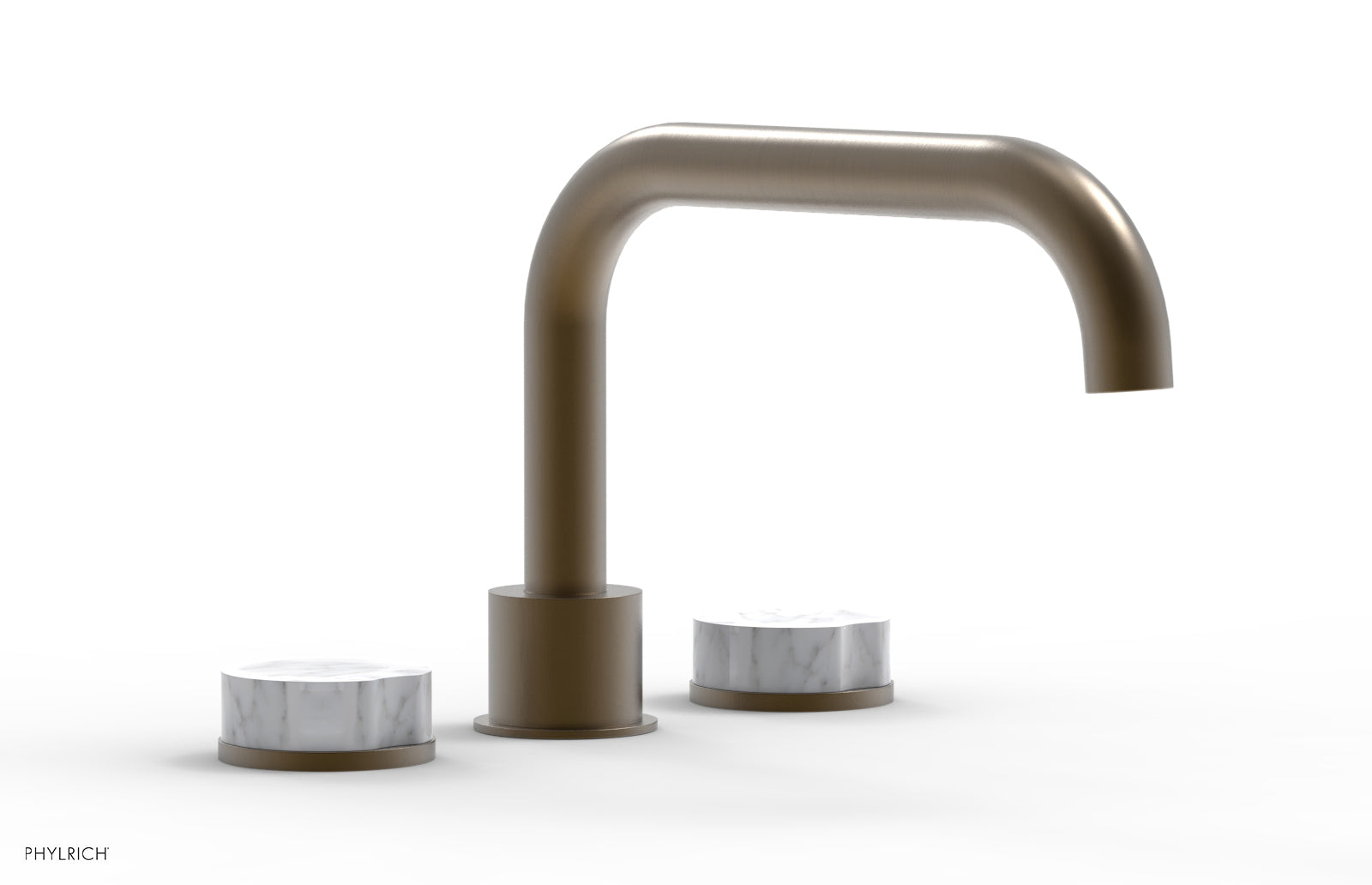 CIRC - Deck Tub Set - Low Spout Marble Handles 250L-42