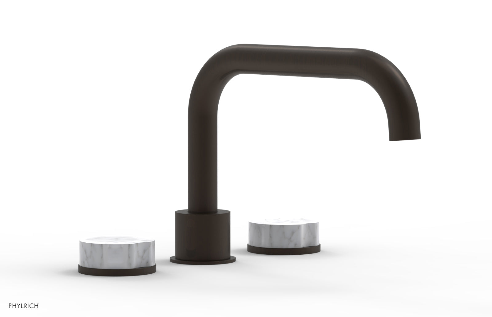 CIRC - Deck Tub Set - Low Spout Marble Handles 250L-42