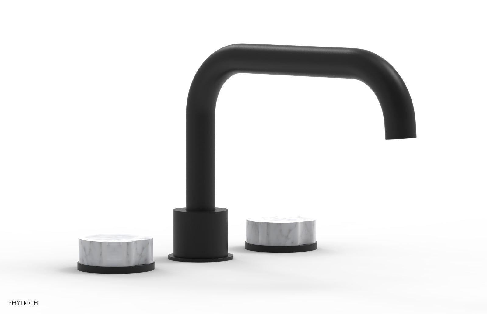 CIRC - Deck Tub Set - Low Spout Marble Handles 250L-42