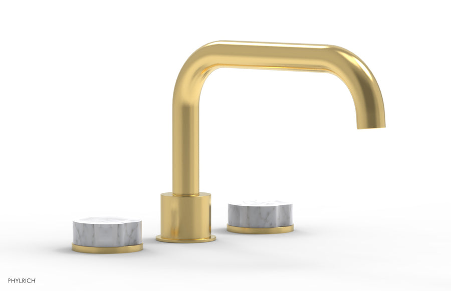 CIRC - Deck Tub Set - Low Spout Marble Handles 250L-42