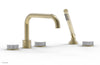 CIRC - Deck Tub Set with Hand Shower - Marble Handles 250L-50