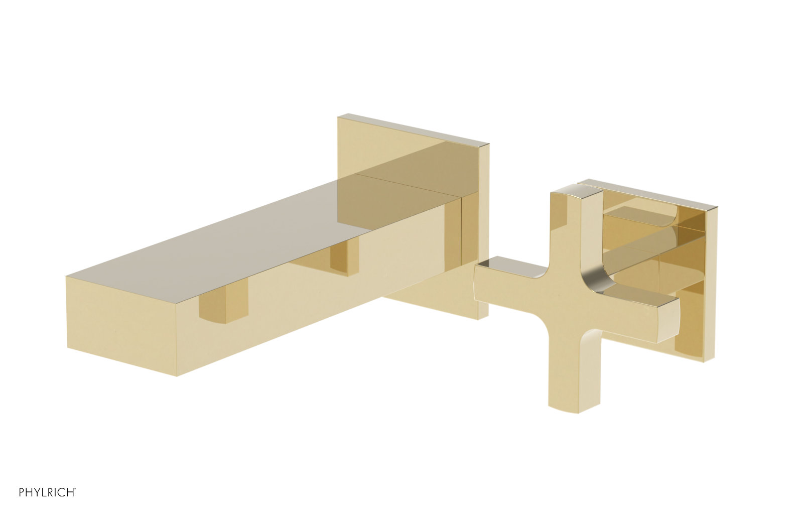 CROI - 6" Single Cross Handle Wall Lavatory Set 255-15-6