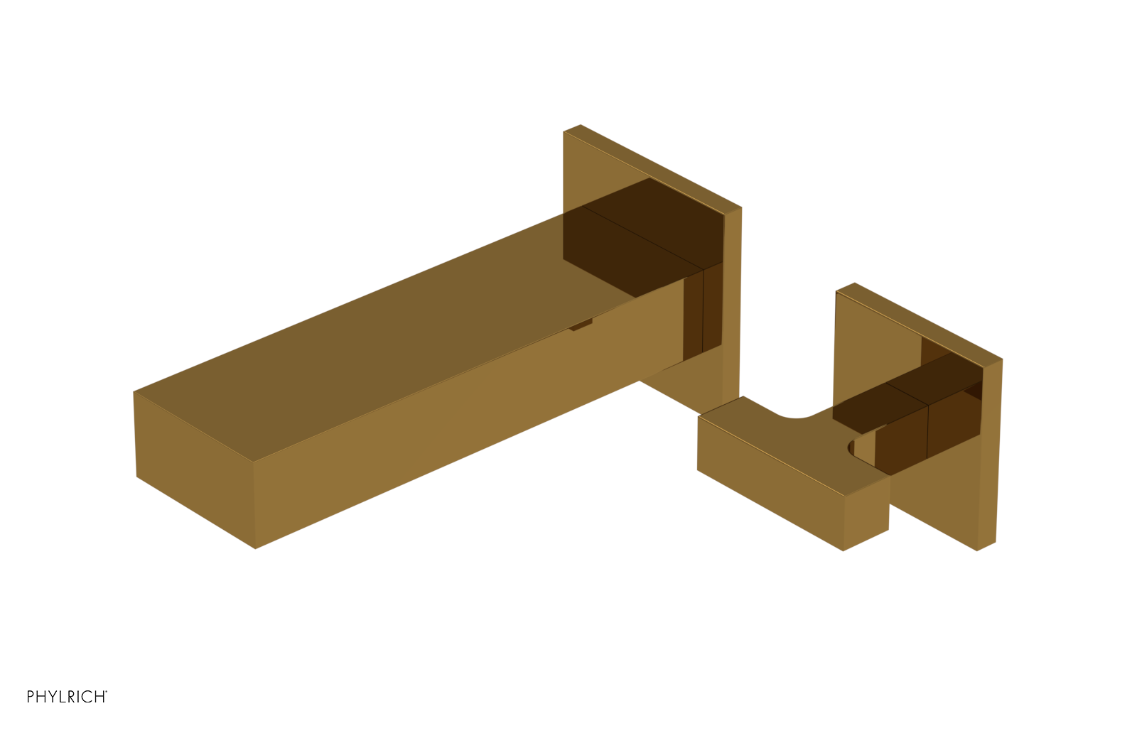 CROI - 10" Single Cross Handle Wall Lavatory Set 255-15-10