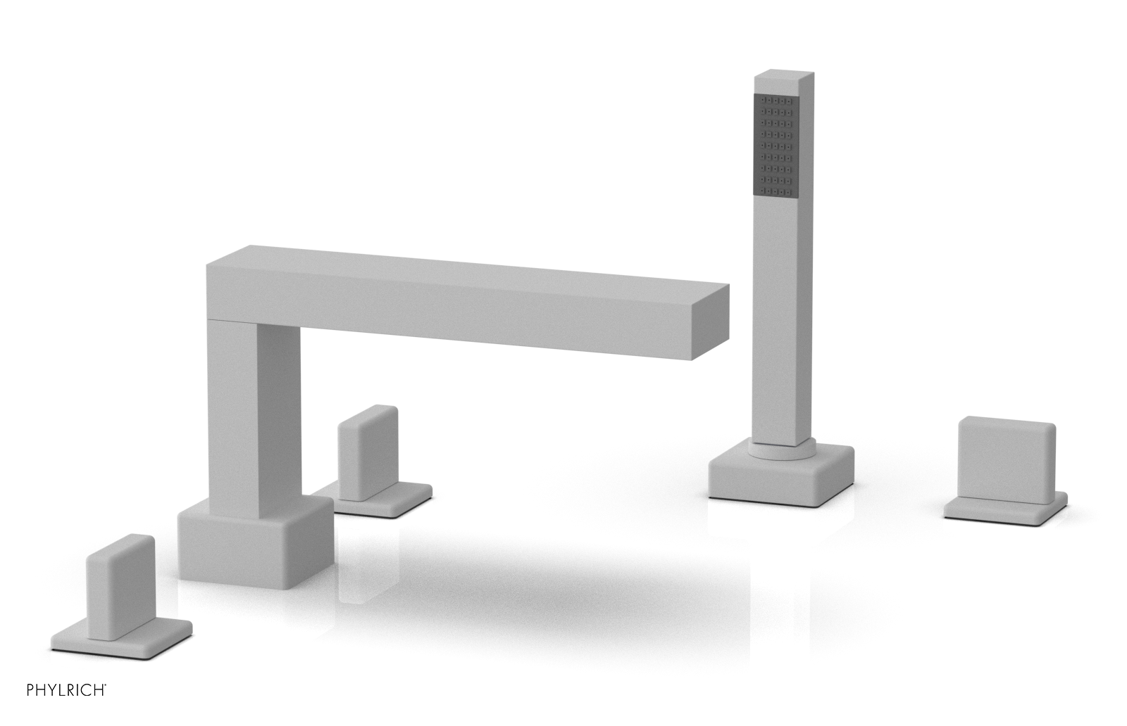 MIX Deck Tub Set with Hand Shower - Blade Handles 290-48