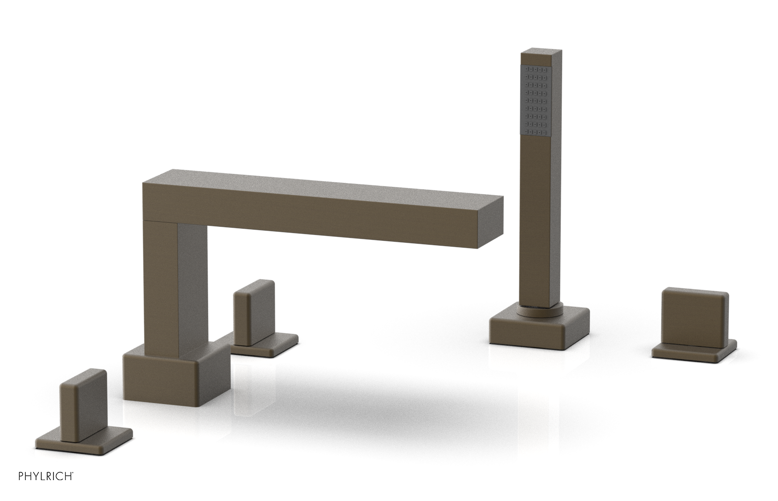 MIX Deck Tub Set with Hand Shower - Blade Handles 290-48