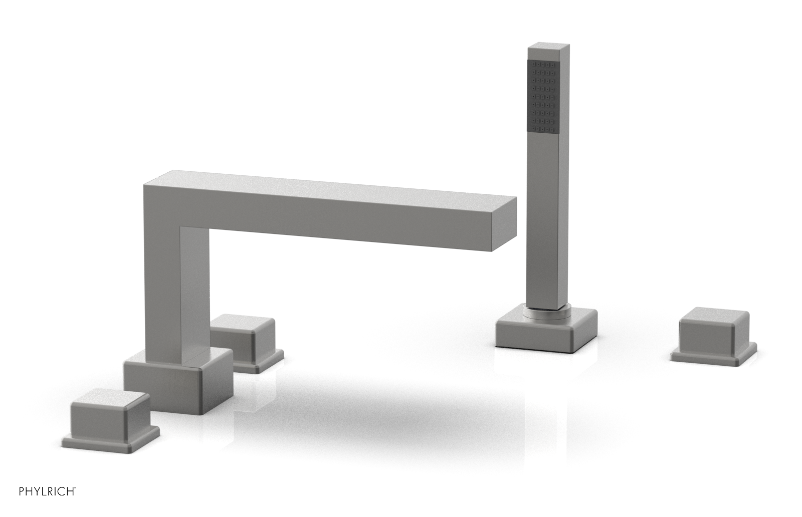 MIX Deck Tub Set with Hand Shower - Cube Handles 290-51