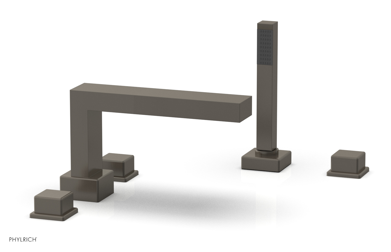 MIX Deck Tub Set with Hand Shower - Cube Handles 290-51