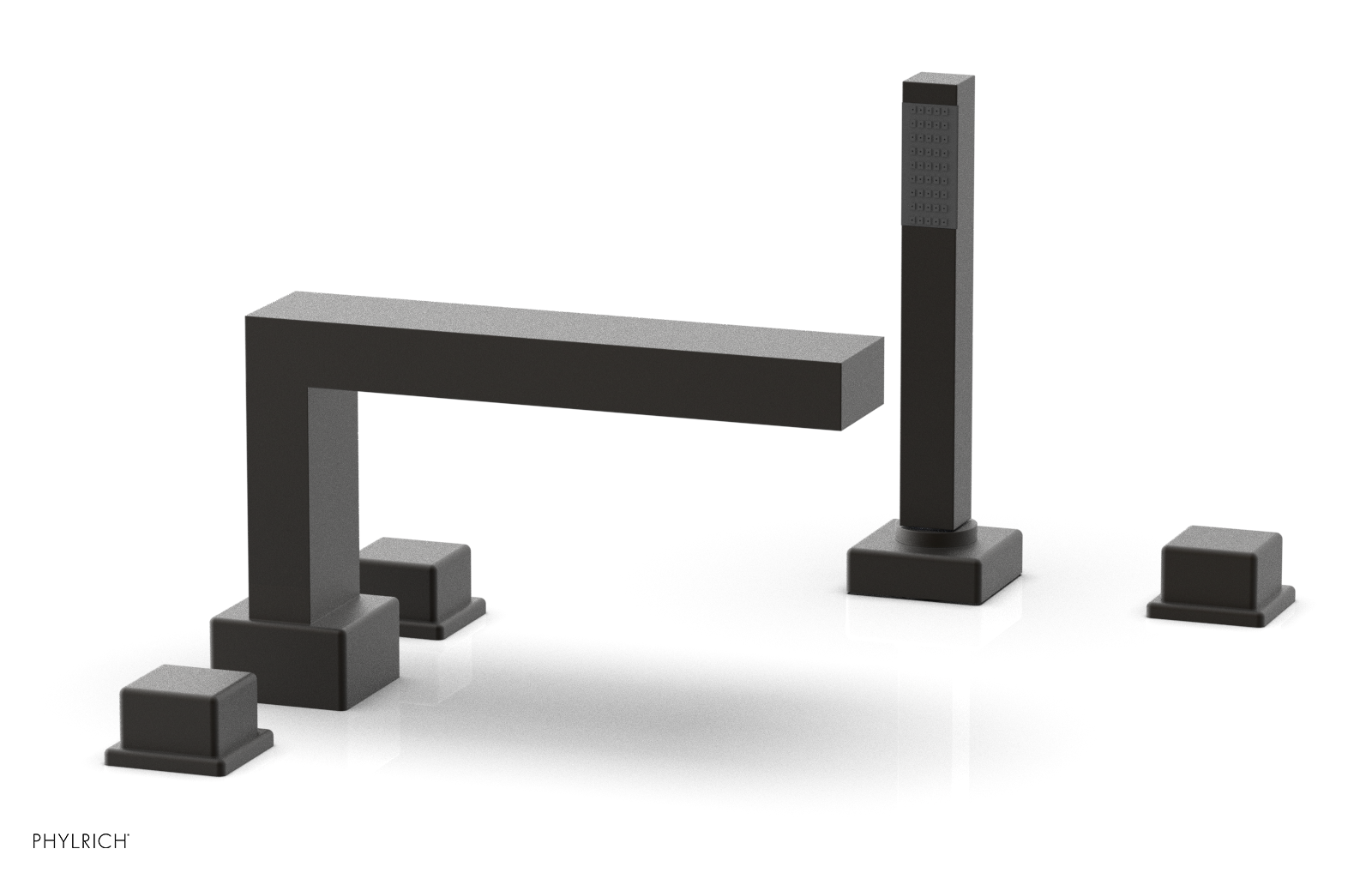 MIX Deck Tub Set with Hand Shower - Cube Handles 290-51