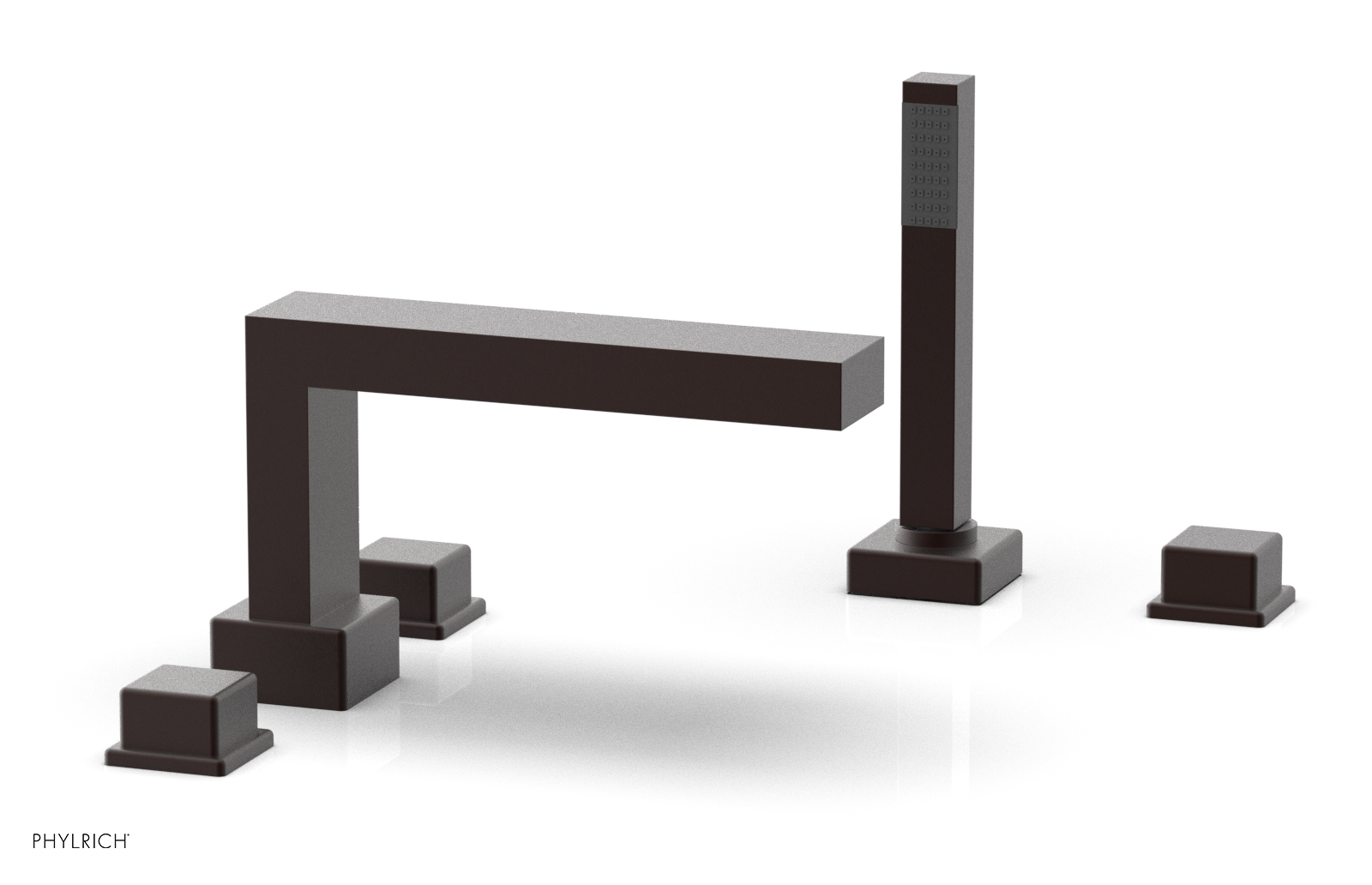 MIX Deck Tub Set with Hand Shower - Cube Handles 290-51