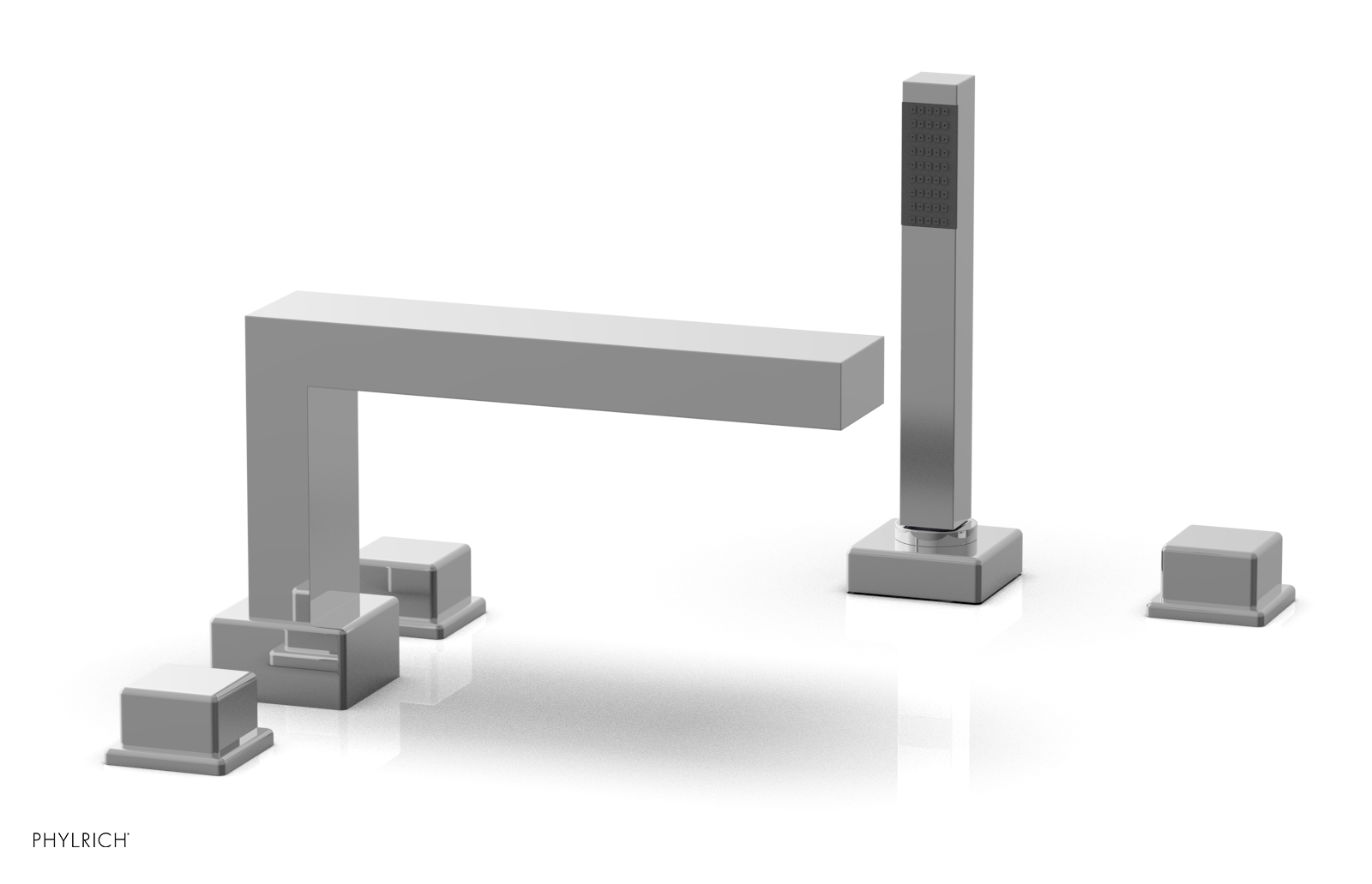 MIX Deck Tub Set with Hand Shower - Cube Handles 290-51