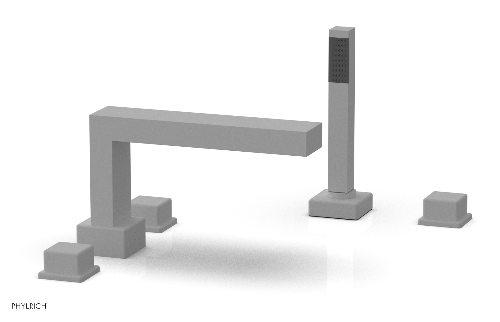 MIX Deck Tub Set with Hand Shower - Cube Handles 290-51