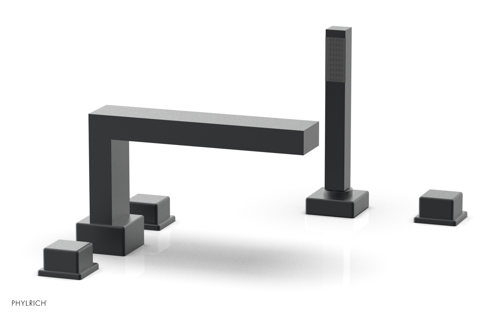 MIX Deck Tub Set with Hand Shower - Cube Handles 290-51