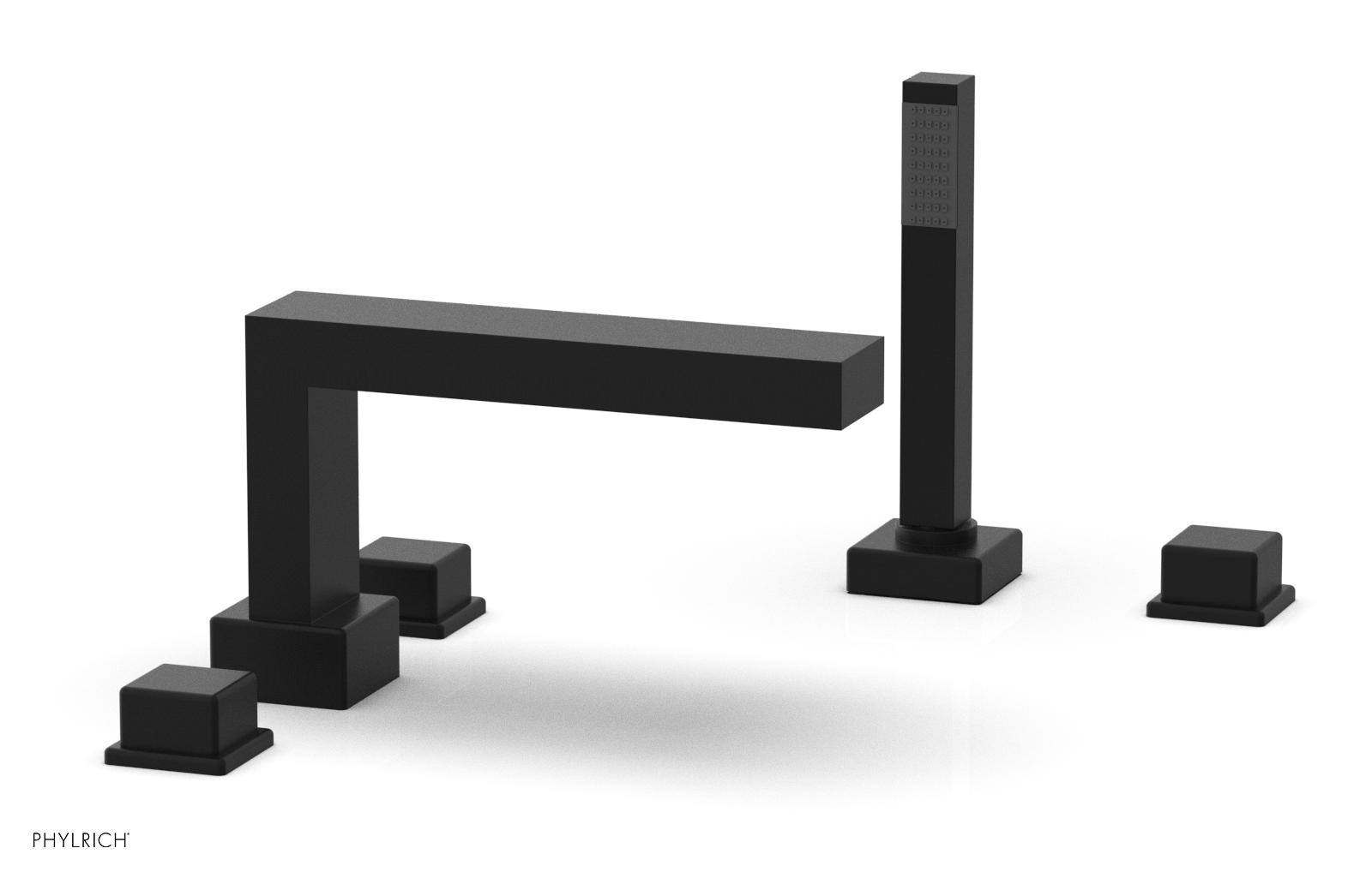 MIX Deck Tub Set with Hand Shower - Cube Handles 290-51