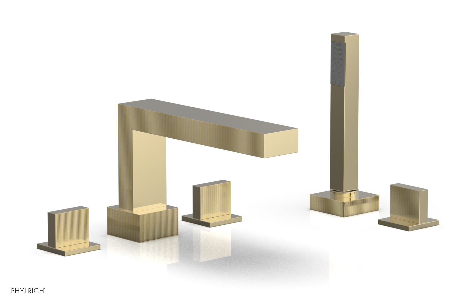 STRIA Deck Tub Set with Hand Shower Blade Handles 291-48