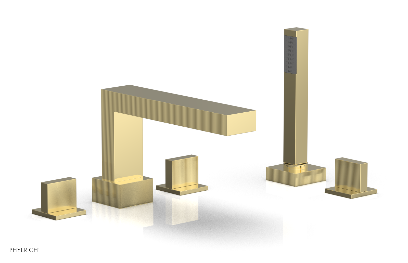 STRIA Deck Tub Set with Hand Shower Blade Handles 291-48