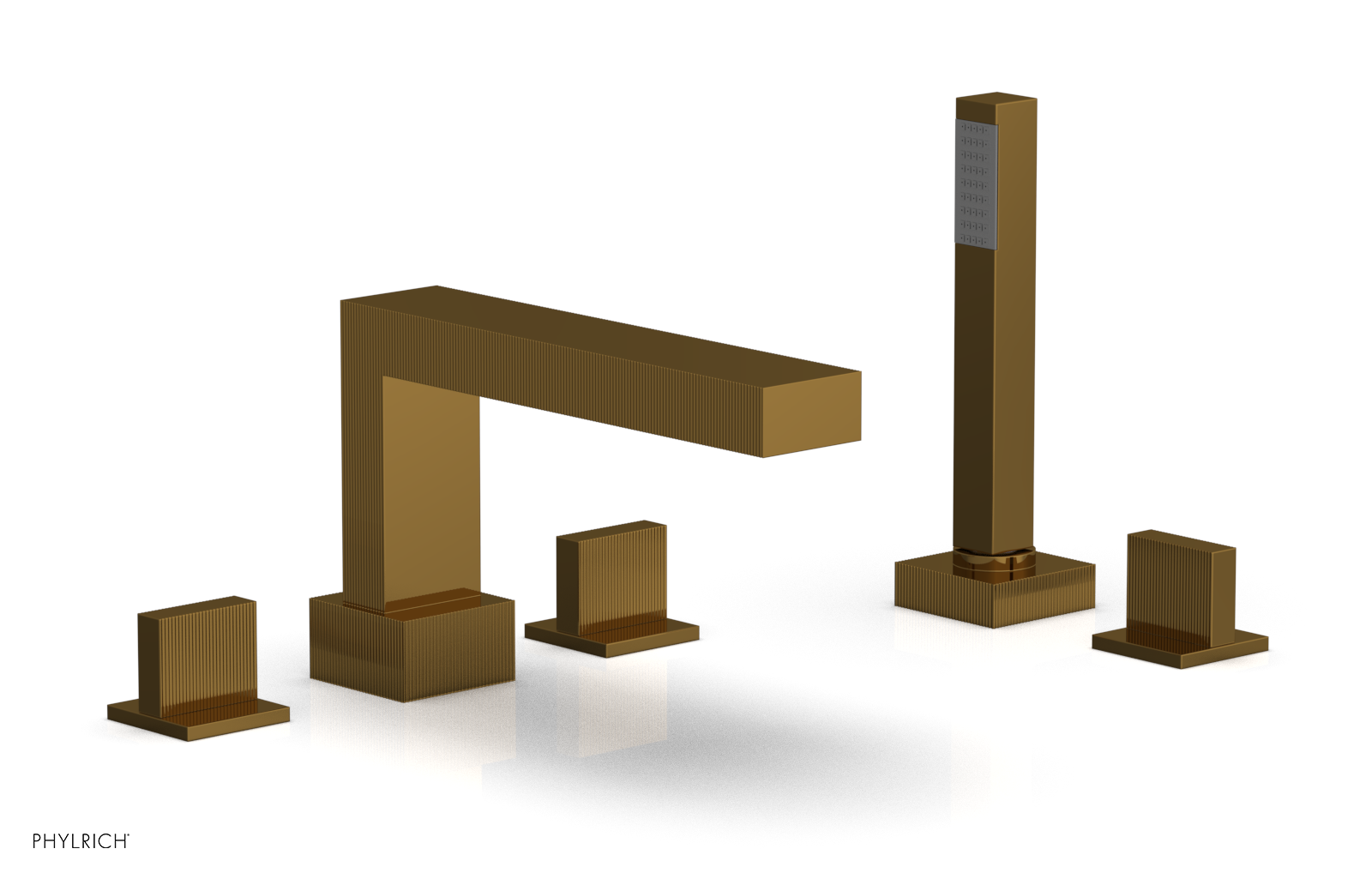 STRIA Deck Tub Set with Hand Shower Blade Handles 291-48