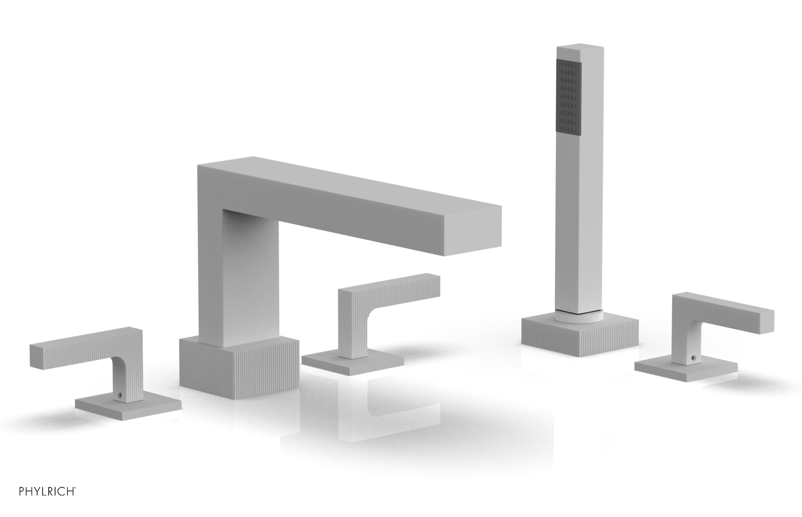 STRIA Deck Tub Set with Hand Shower Lever Handles 291-49