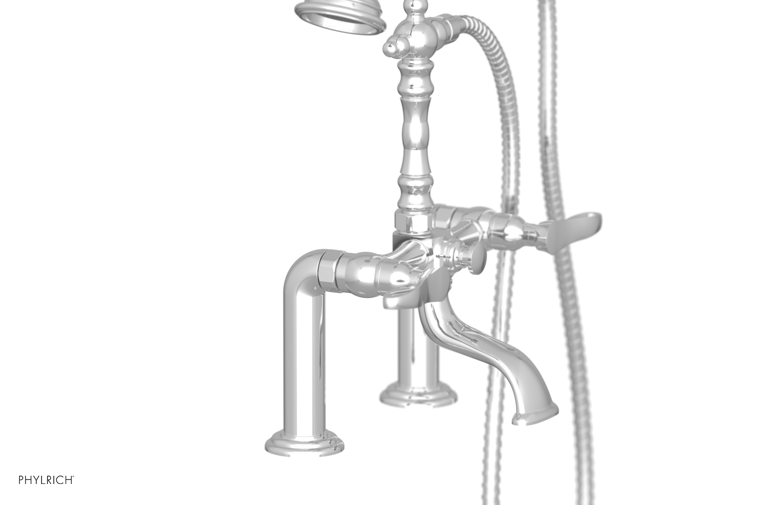 Pair of 5" Deck Risers Only  (Does NOT Include Tub Filler or Hand Shower) 3-307