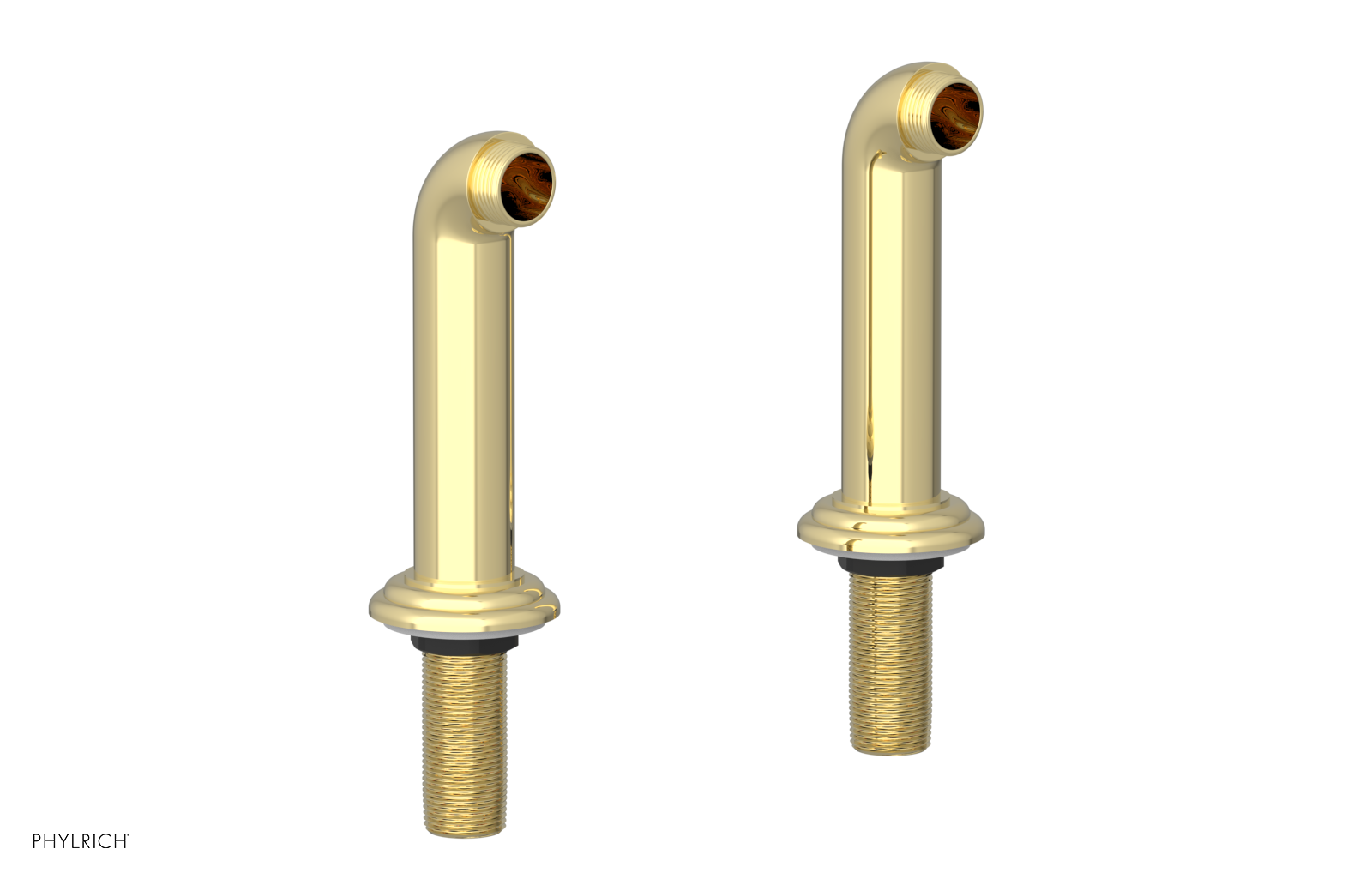 Pair of 5" Deck Risers Only  (Does NOT Include Tub Filler or Hand Shower) 3-307