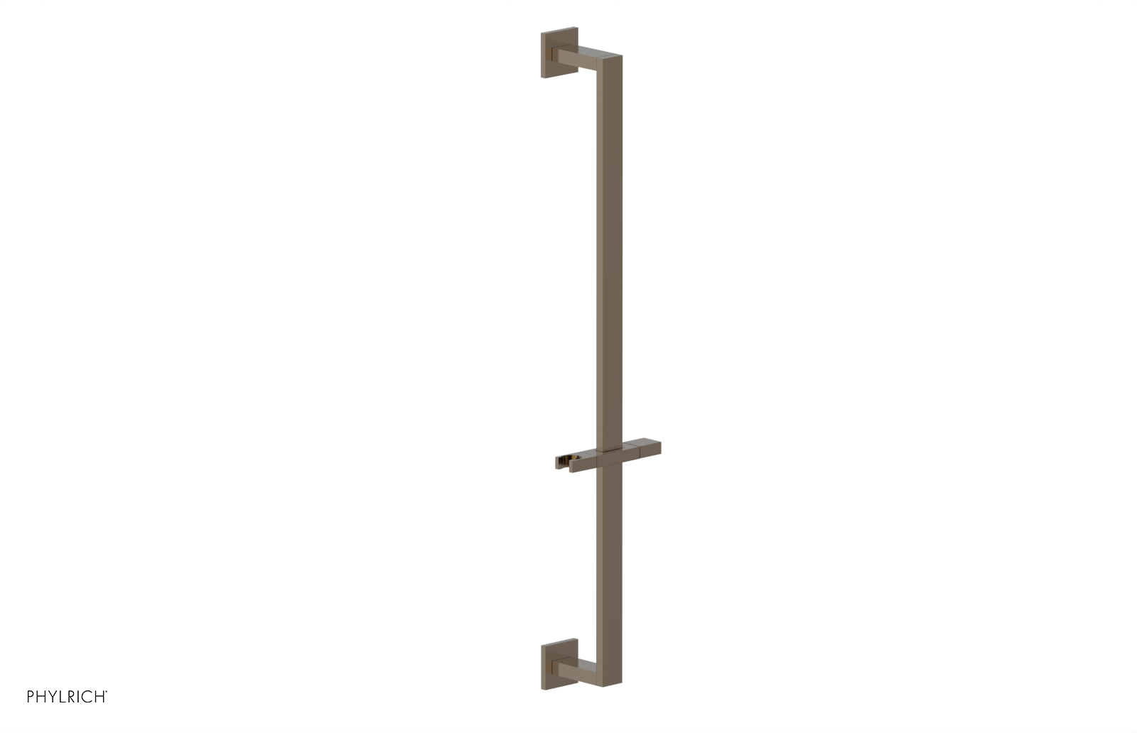 27" Flat Adjustable Slide Bar with Hand Shower Hook 3-502