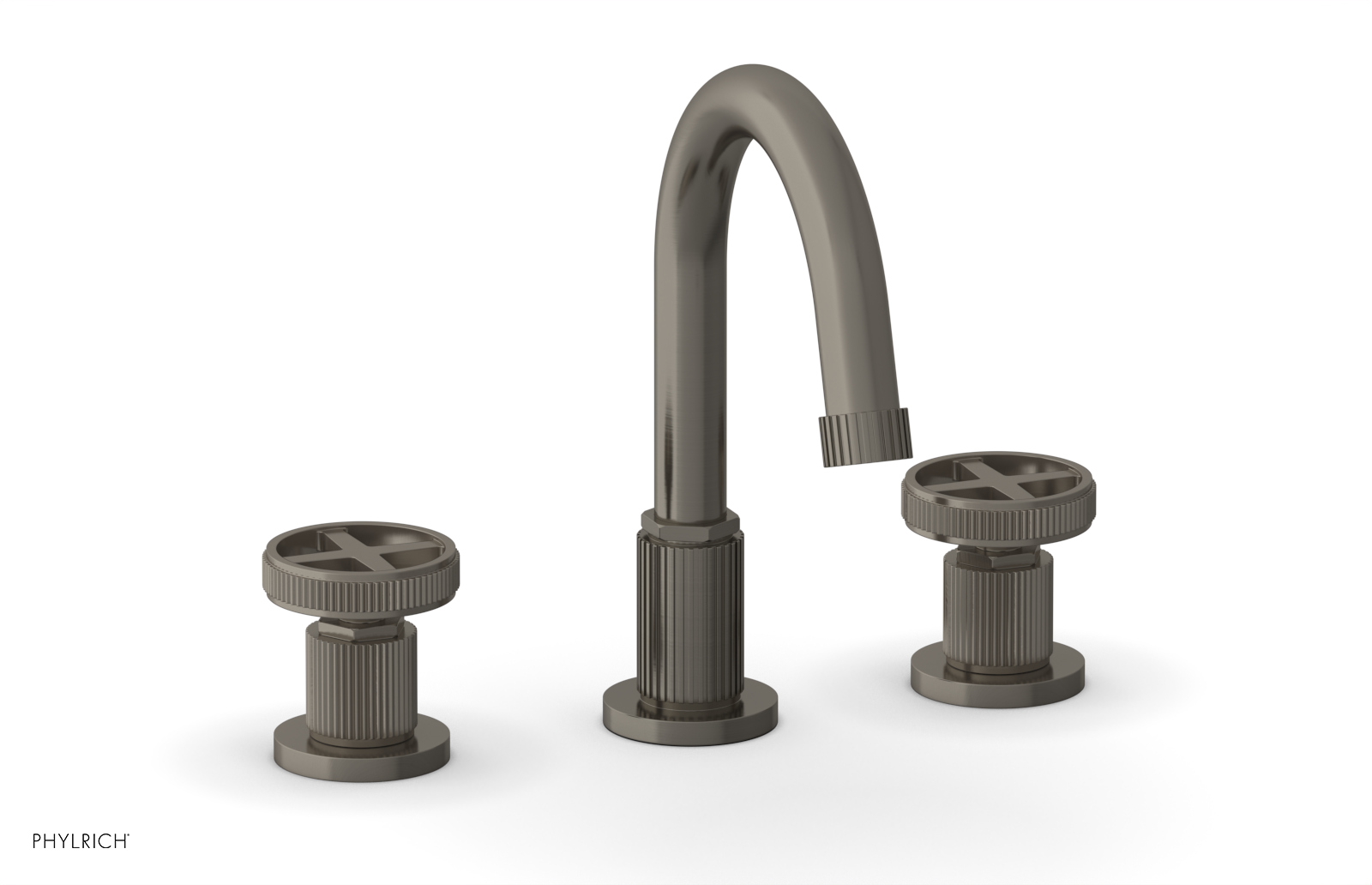 DUSTRIE Widespread Faucet - Cross Handle - Grooved 370-01