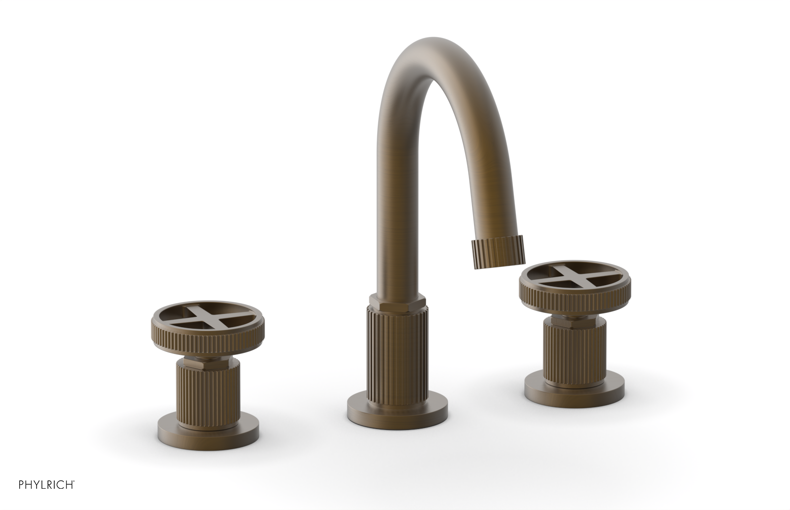 DUSTRIE Widespread Faucet - Cross Handle - Grooved 370-01
