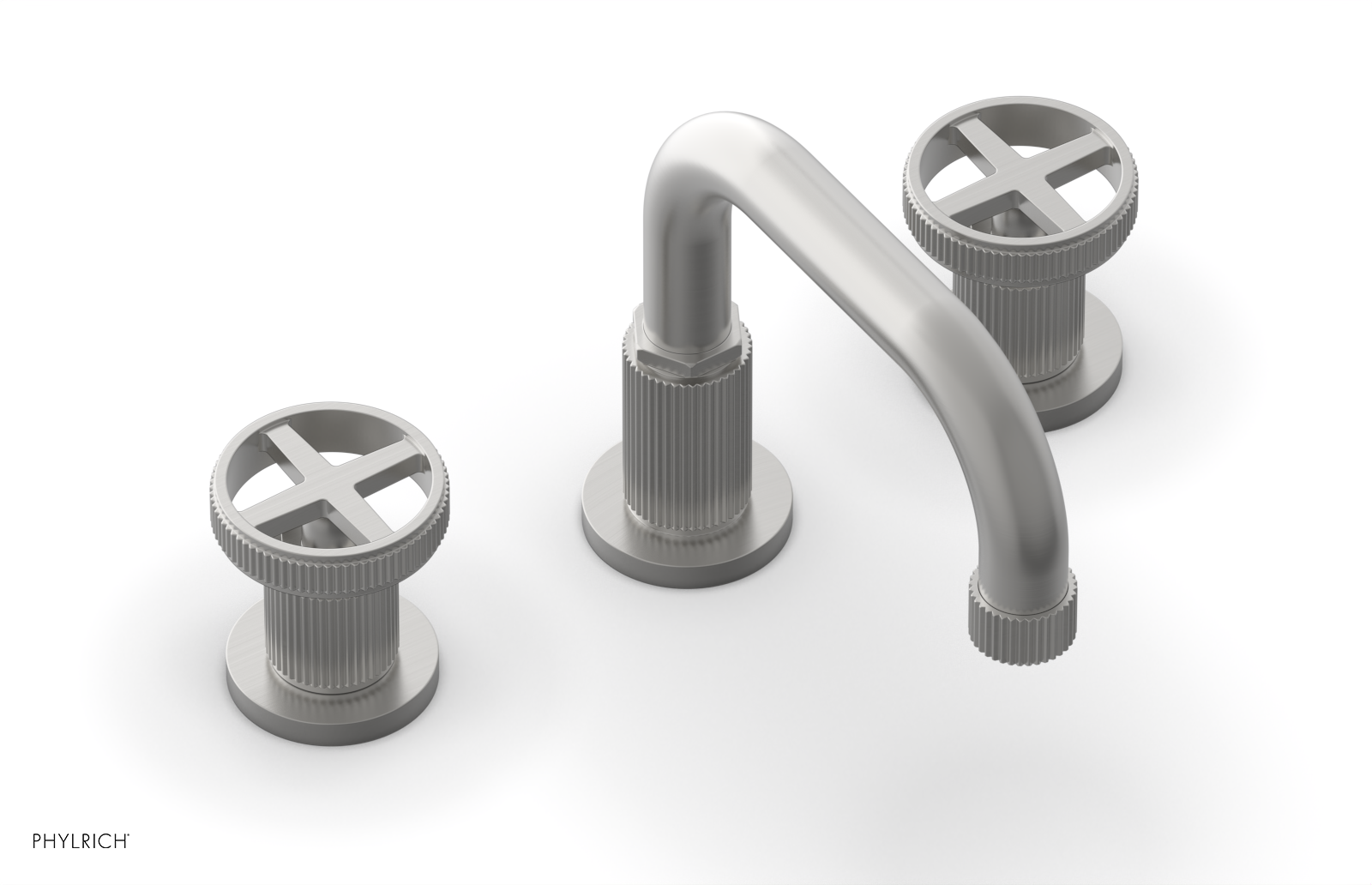 DUSTRIE Widespread Faucet - Cross Handle - Grooved 370-03