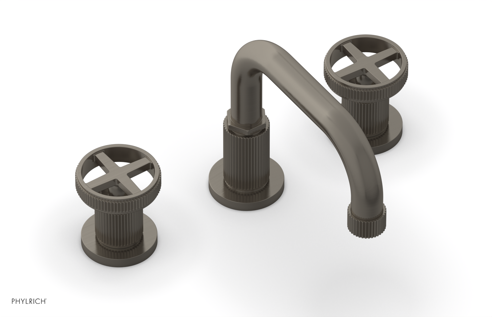 DUSTRIE Widespread Faucet - Cross Handle - Grooved 370-03